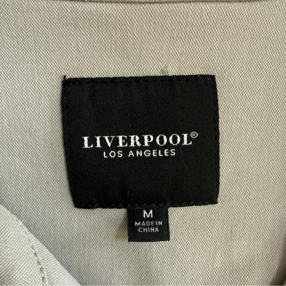 LIVERPOOL Jeans Company Gray Jacket Button Up Womens Size Medium Stretch - Picture 3 of 7